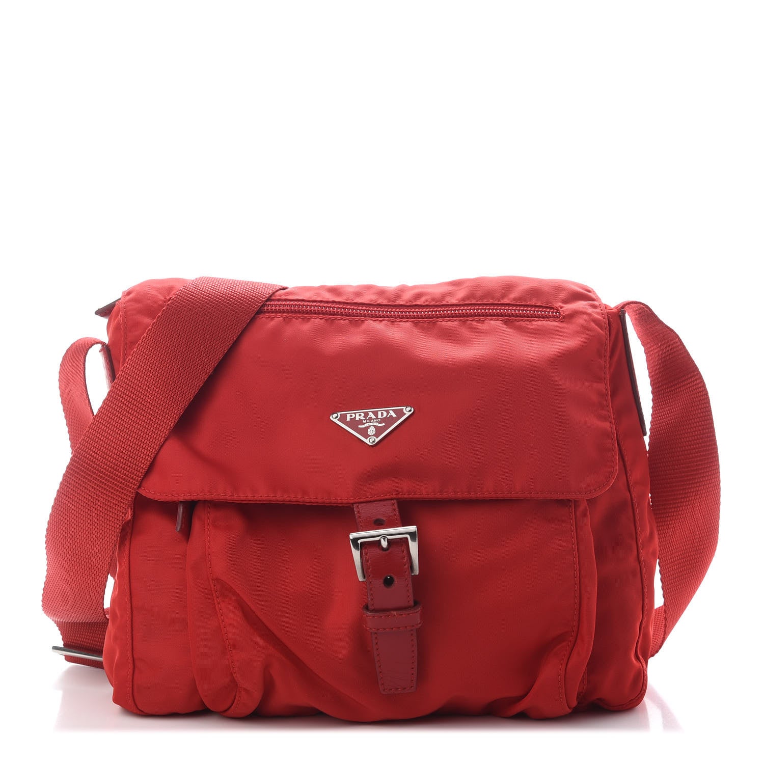 Prada Nylon Vela Sport Messenger Bag Rosso 1 of 11