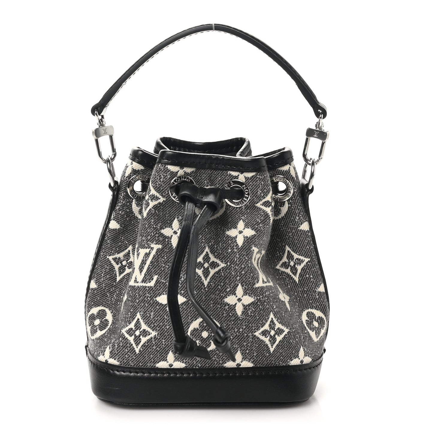 Monogram Jacquard Denim Nano Noe Bleu