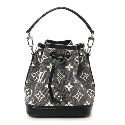 Louis Vuitton Monogram Jacquard Denim Nano Noe Bleu 1 of 9