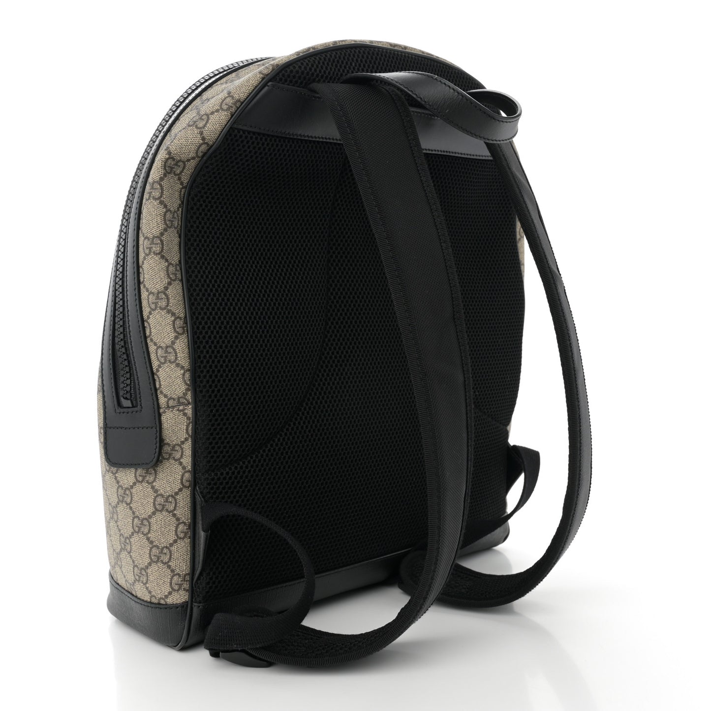 GG Supreme Monogram Medium Backpack Black