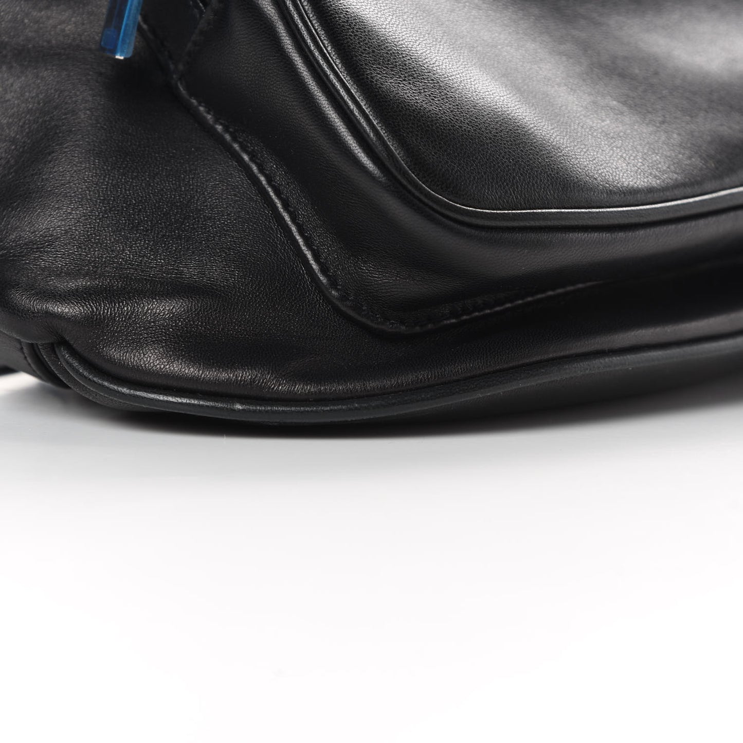 Lambskin Subway Belt Bag Black