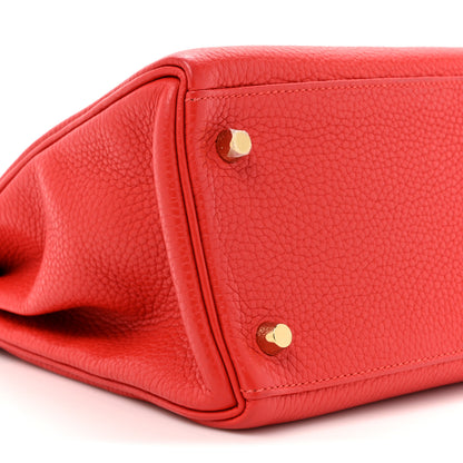Hermes Togo Kelly Retourne 28 Rouge Tomate 10 of 12