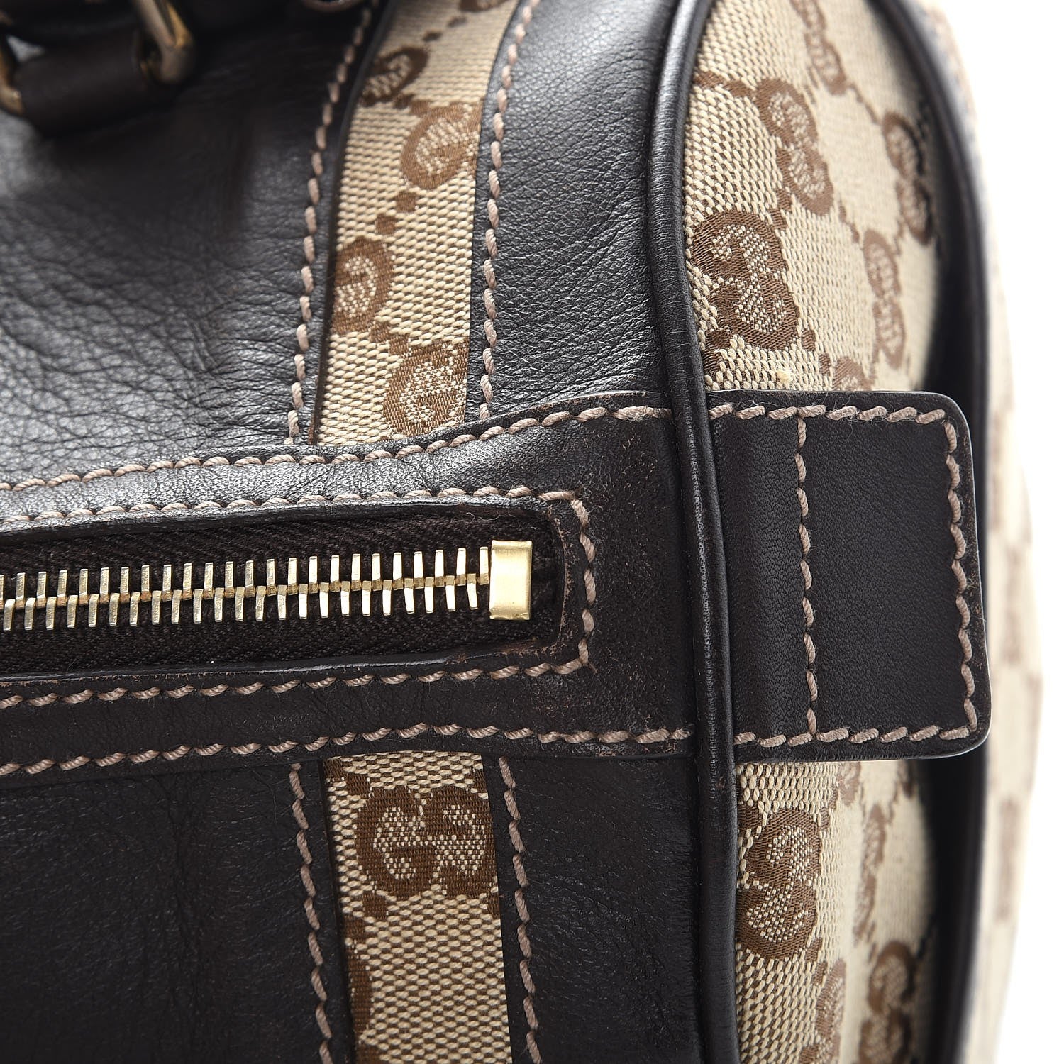 Gucci Monogram Trophy Satchel Ebony 8 of 8