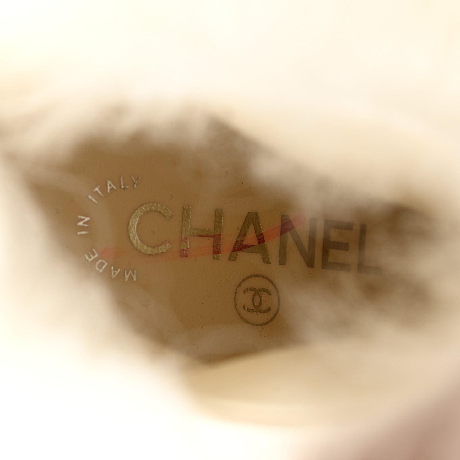 Chanel Fur Ankle Boots 37.5 White 8 of 9