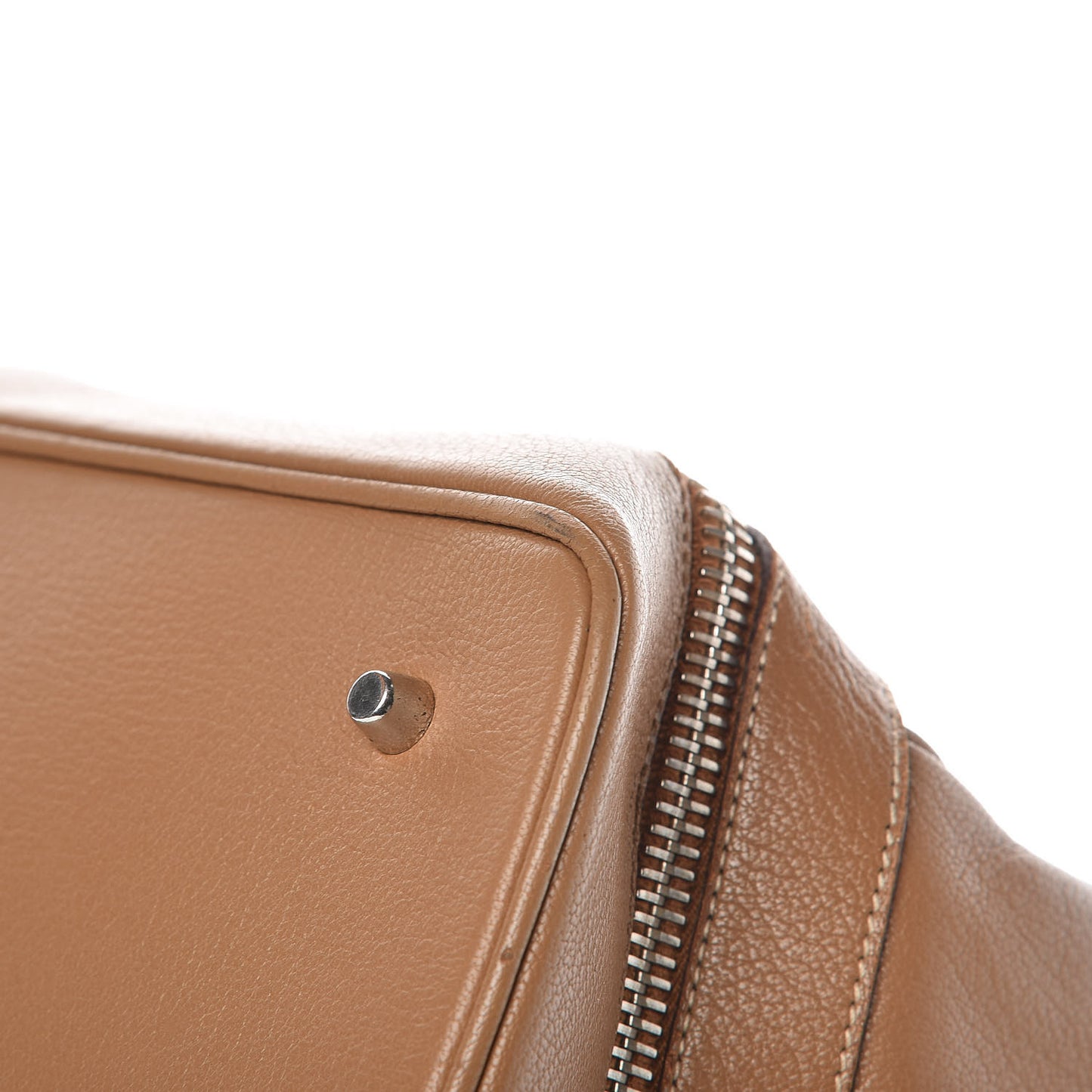 Goatskin Cerniera Doctor Bag Beige