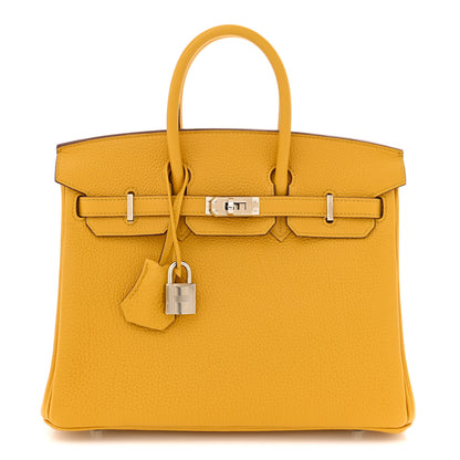 Hermes Togo Birkin 25 Jaune Ambre 1 of 10