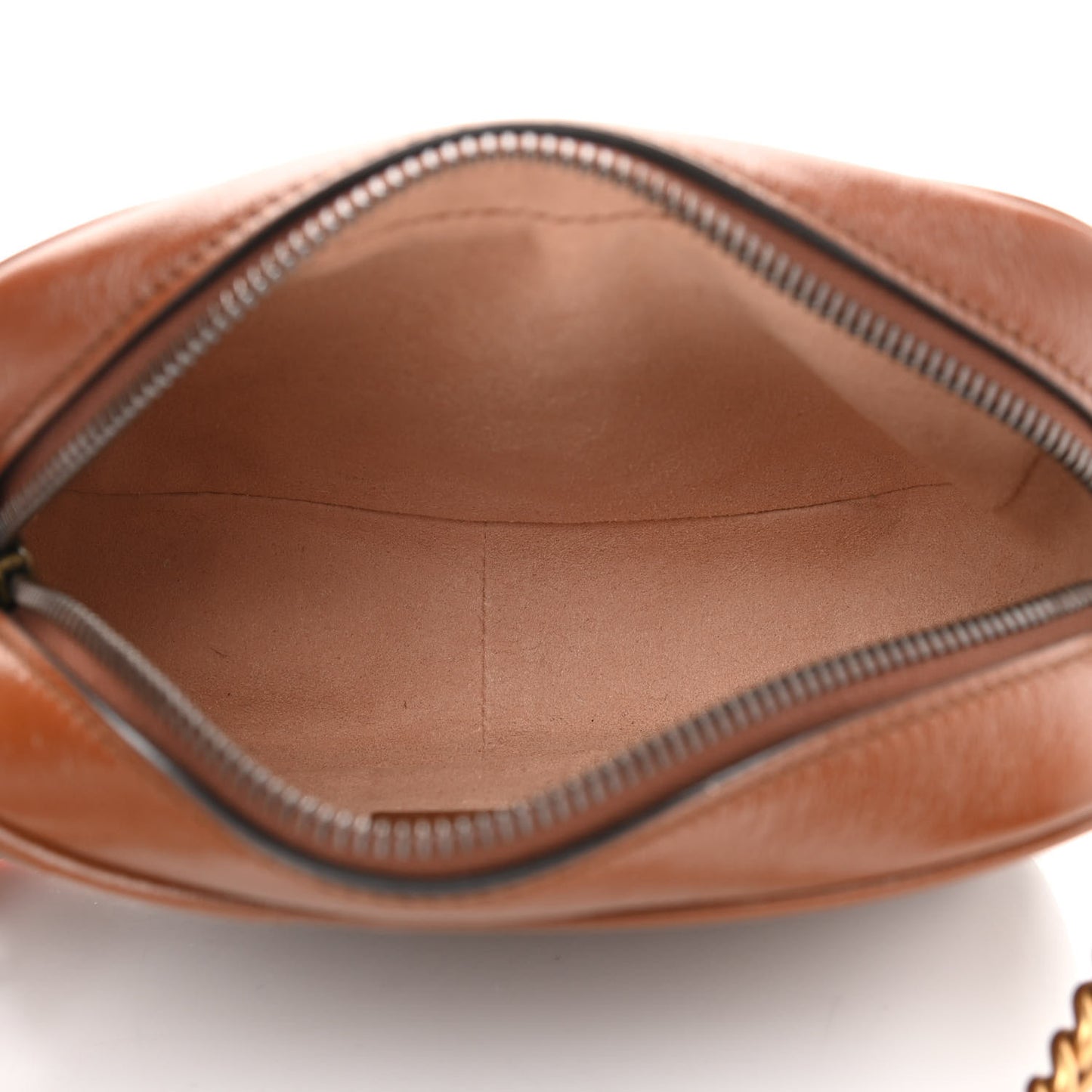 Glazed Calfskin Matelasse Diagonal Mini GG Marmont Chain Shoulder Bag Cuir
