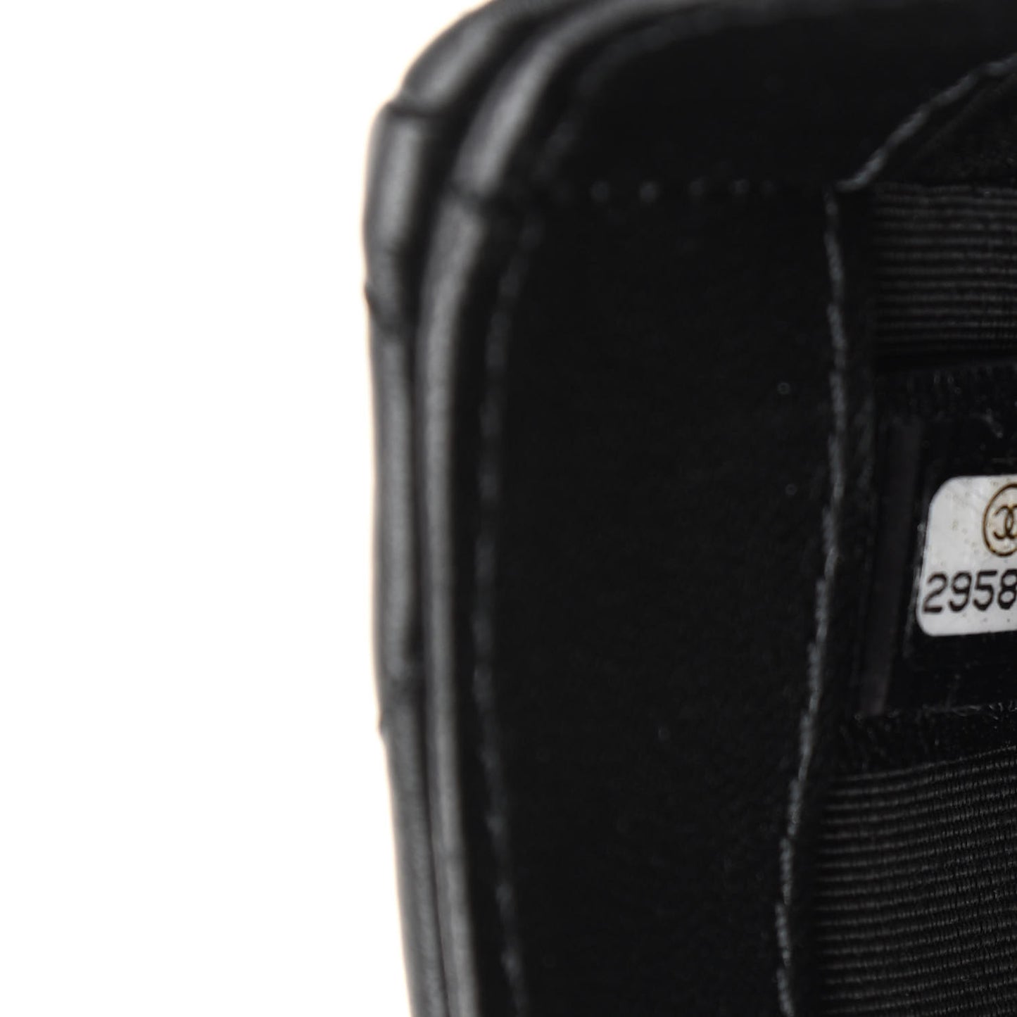 Lambskin Quilted My Precious Phone Case Flap Bag Black
