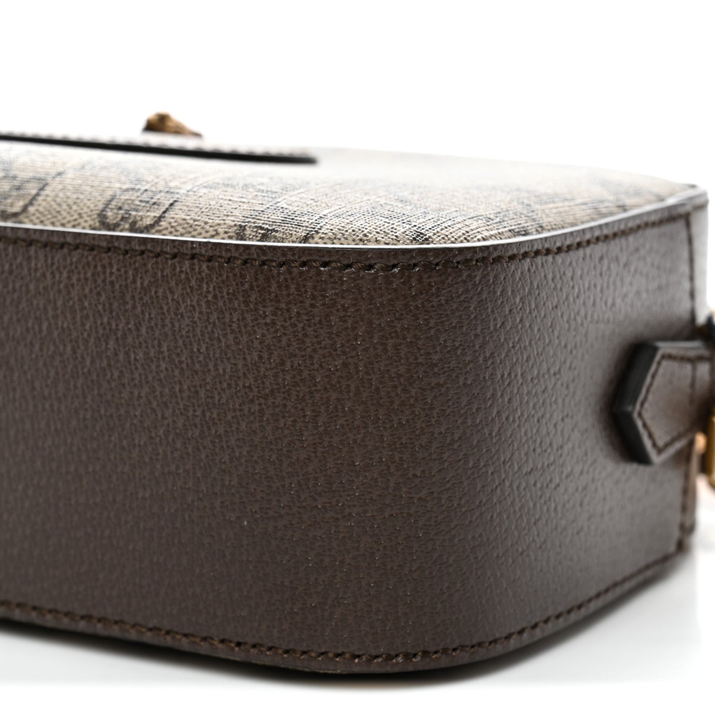 GG Supreme Monogram Web Neo Vintage Shoulder Bag Beige New Acero Crop