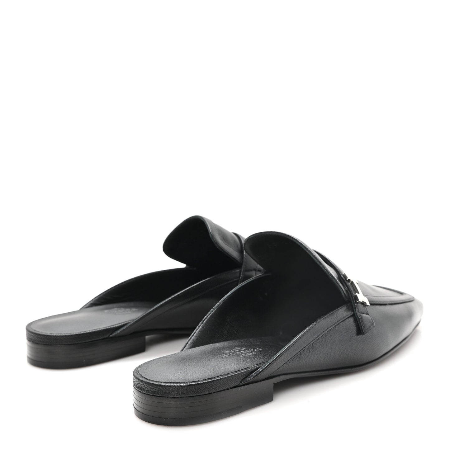 Goatskin Groupie Mules 37 Black