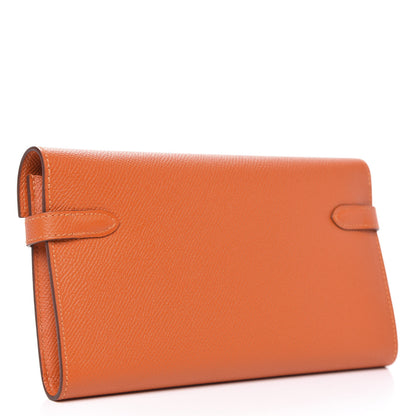 Hermes Epsom Kelly Longue Wallet Orange 3 of 9