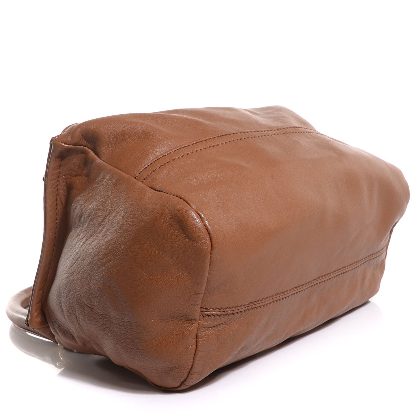 Lambskin Small Woven Pandora Tan