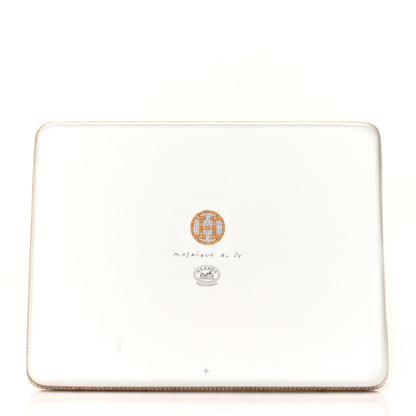 Hermes Porcelain Mosaique au 24 Gold Sushi Plate 2 of 4
