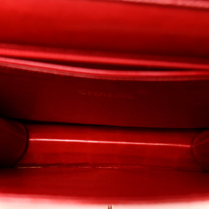 Chanel Shiny Alligator Small Single Flap Red 5 of 10