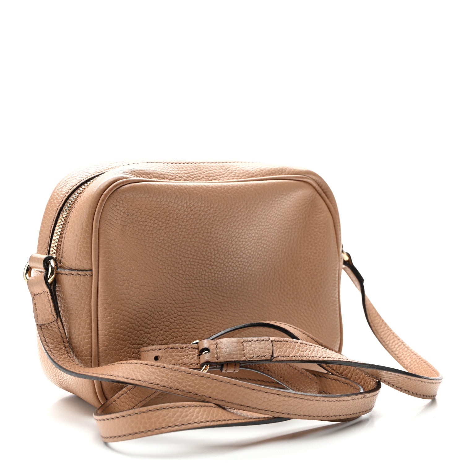 Gucci Pebbled Calfskin Small Soho Disco Bag Camelia 3 of 13