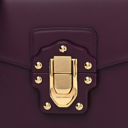 Dolce & Gabbana Calfskin Lucia Satchel Purple 7 of 12