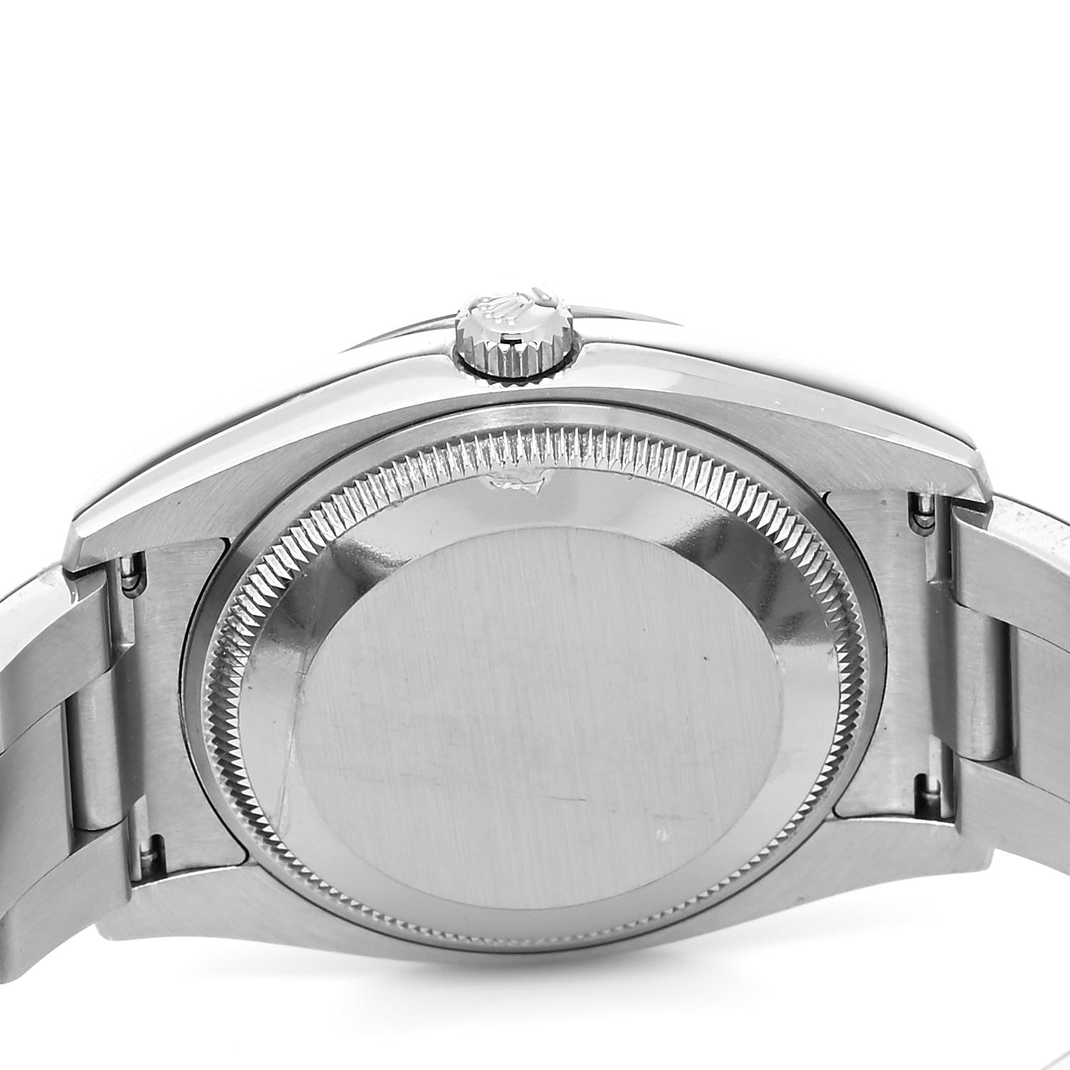 Rolex Stainless Steel 18K White Gold 34mm Air-King Oyster Perpetual Watch Pink 114234 4 of 5