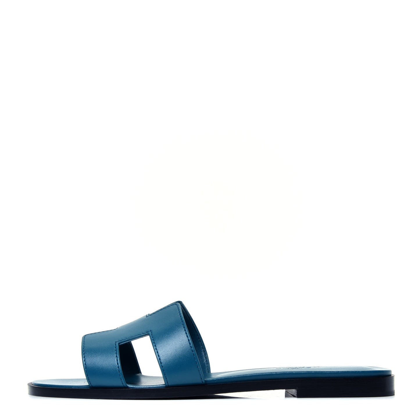 Calfskin Oran Sandals 37 Bleu Velvet