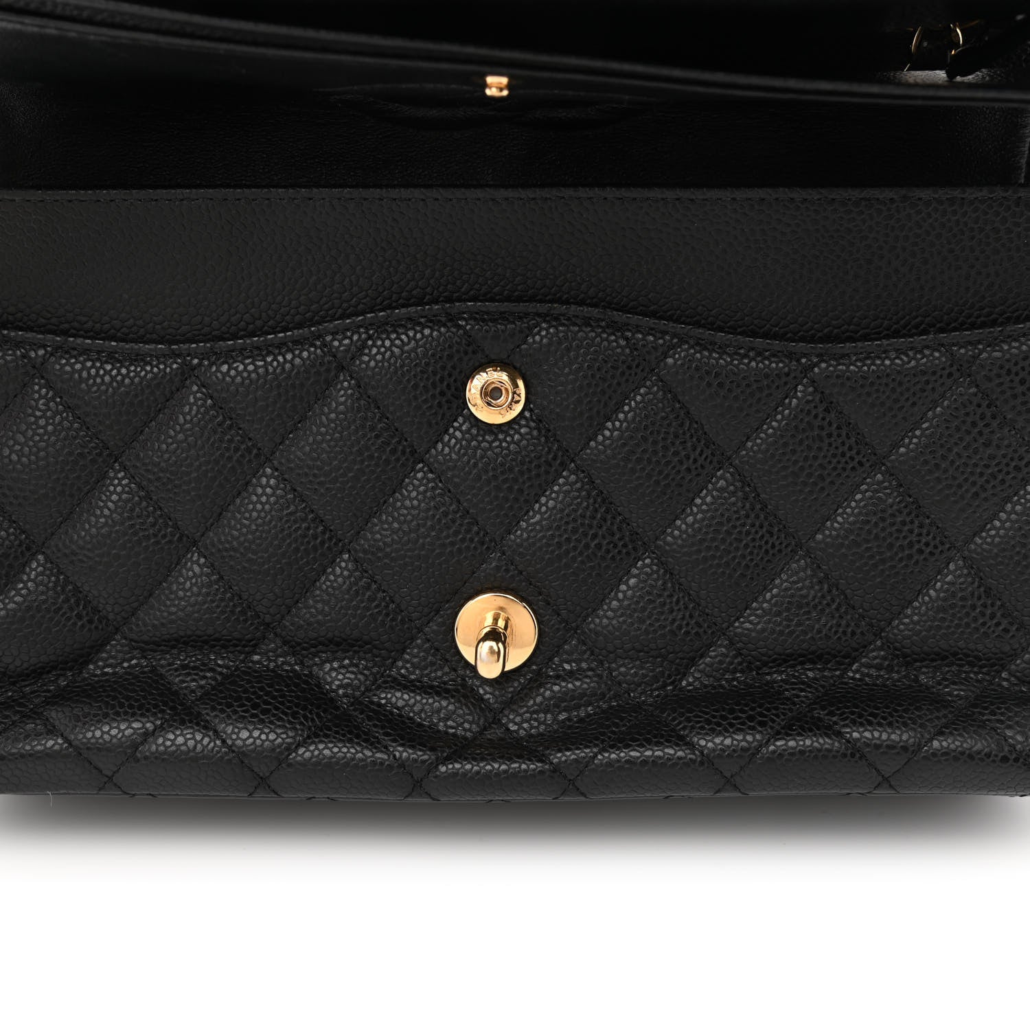 Chanel Caviar Quilted Medium Double Flap Black 12 of 12
