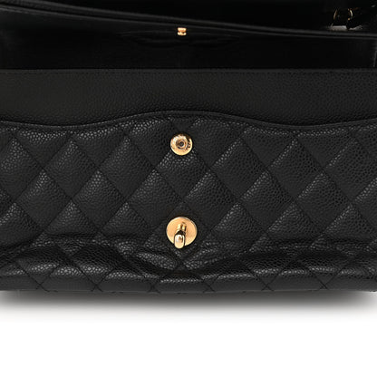 Chanel Caviar Quilted Medium Double Flap Black 12 of 12