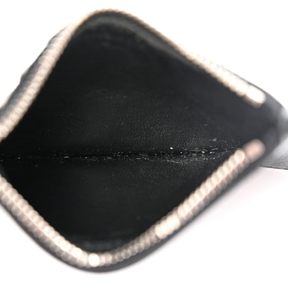 Saint Laurent Grained Calfskin 5 Fragments Zip Pouch Card Holder Black 5 of 9