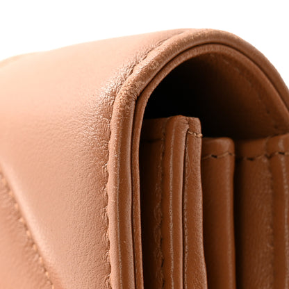 Chanel Lambskin Quilted Chanel 19 Flap Wallet Brown 10 of 12