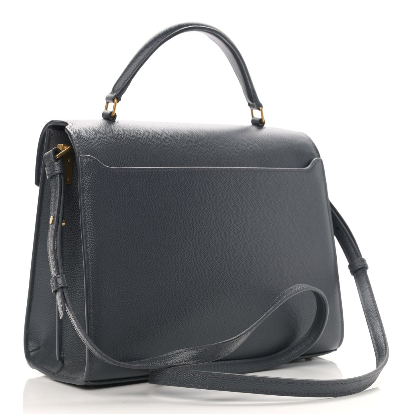 Grain de Poudre Medium Classic Monogram Cassandra Top Handle Dark Smog