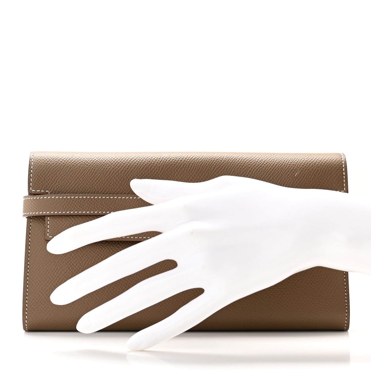 Hermes Epsom Kelly Longue Wallet Etoupe 2 of 8