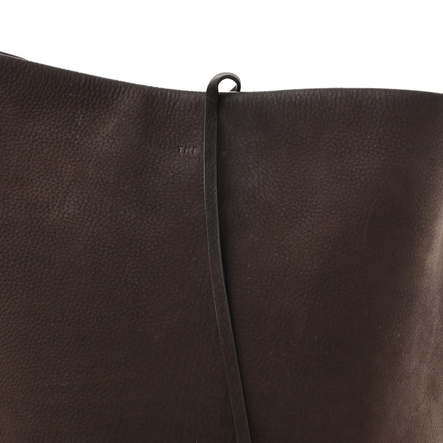 Suede Calfskin Medium N/S Park Tote Wood Brown