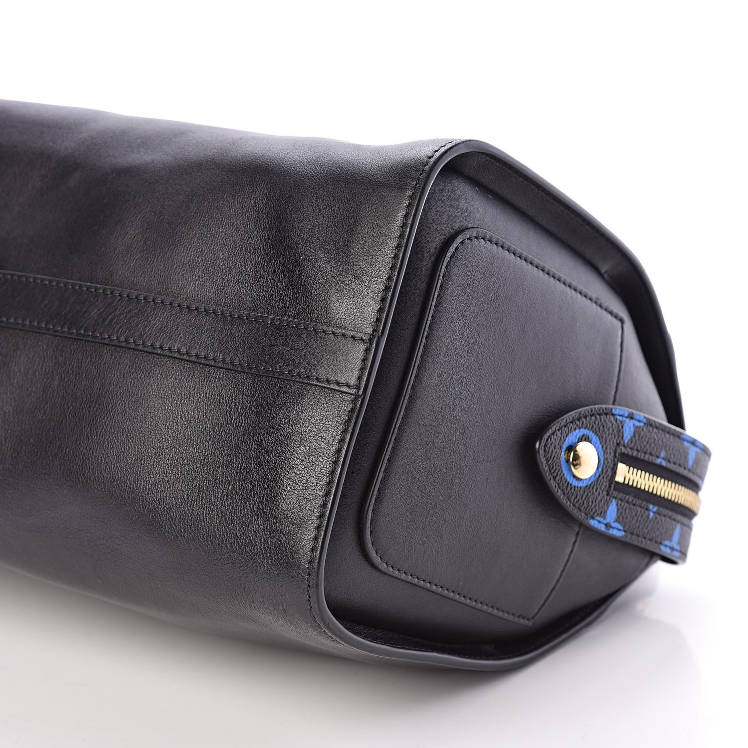 Louis Vuitton Smooth Calfskin Colored Monogram Speedy Amazon MM Blue Black 8 of 8