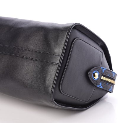 Louis Vuitton Smooth Calfskin Colored Monogram Speedy Amazon MM Blue Black 8 of 8