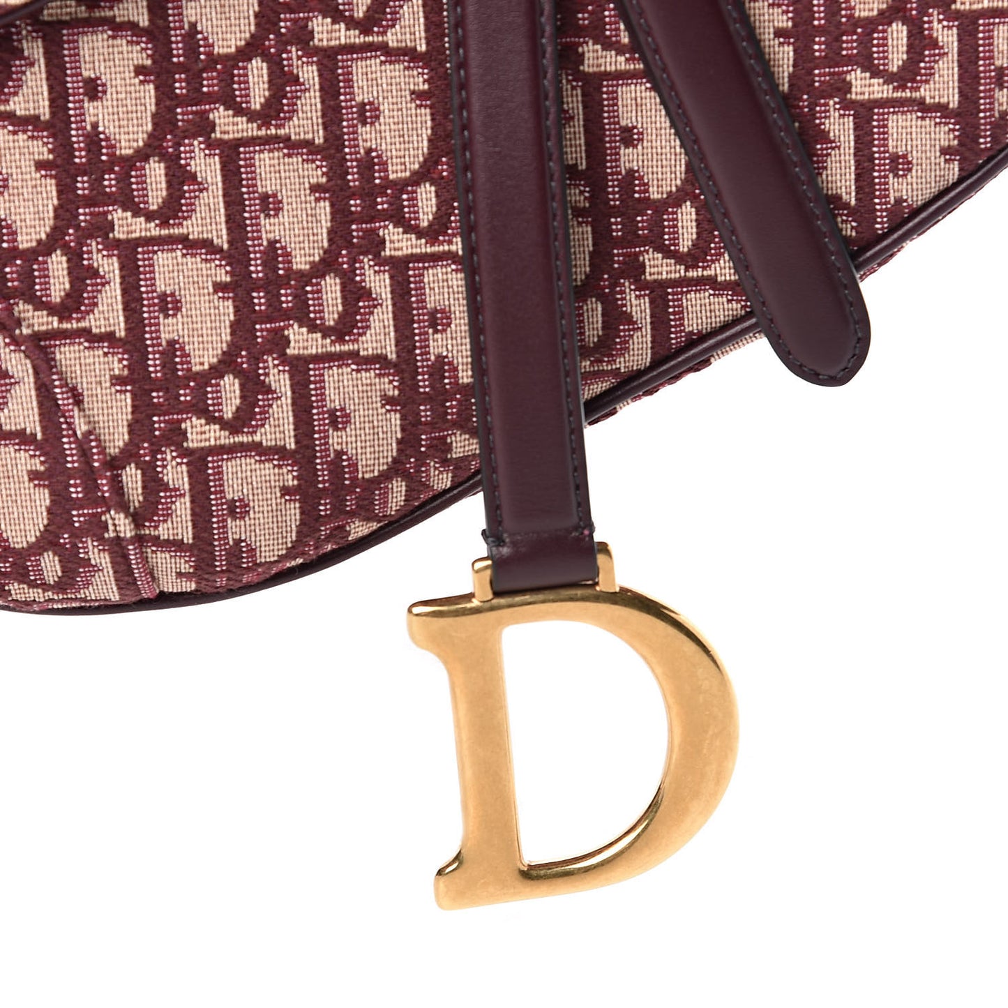 Oblique Saddle Bag Burgundy