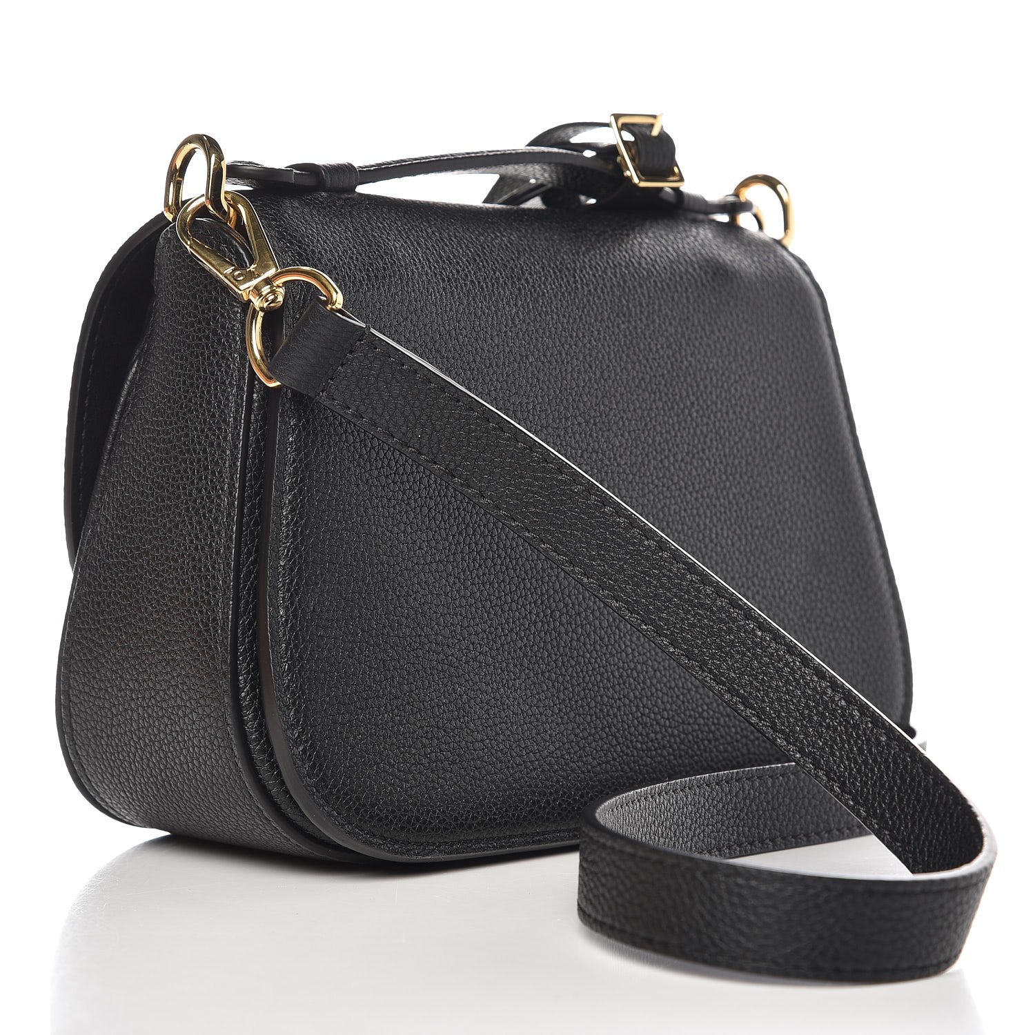 Louis Vuitton Grained Calfskin Vivienne NM Black 3 of 7