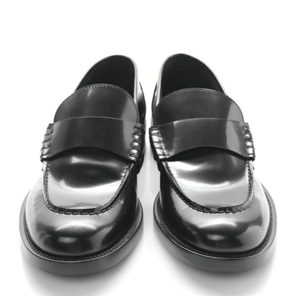 Chanel Shiny Calfskin Logo Loafers 39 Black 2 of 9