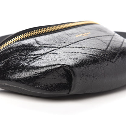 Givenchy Crackle Calfskin ID Belt Bag Black 6 of 10