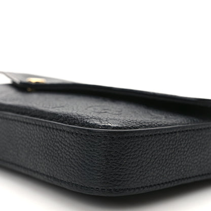 Louis Vuitton Empreinte Pochette Felicie Chain Wallet Black 10 of 13