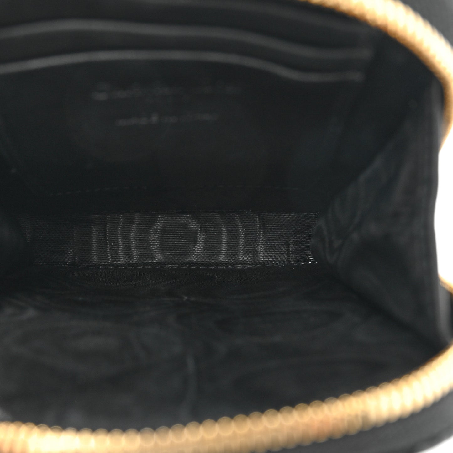 Patent Cannage Lady Dior Phone Holder Black