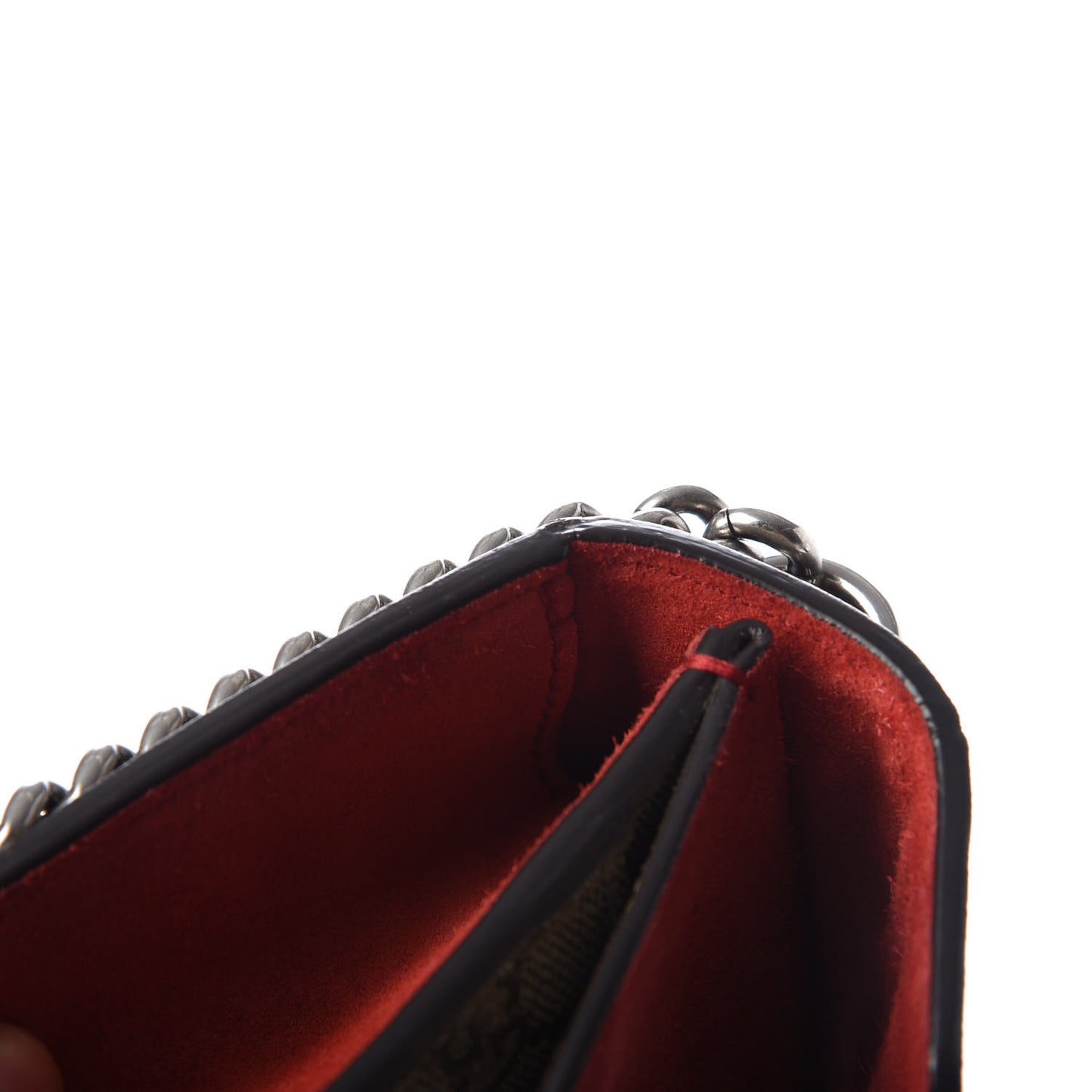 GG Supreme Monogram Mini Dionysus Shoulder Bag Hibiscus Red