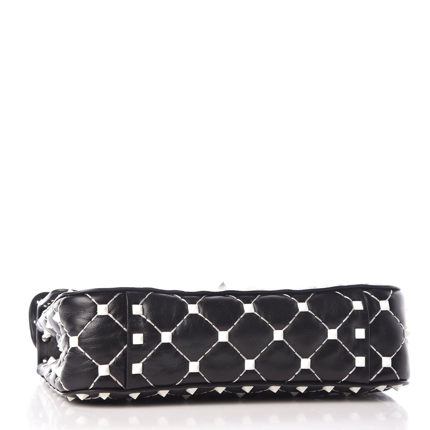 Lambskin Small Free Rockstud Spike Shoulder Bag Black