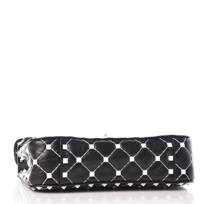 Valentino Garavani Lambskin Small Free Rockstud Spike Shoulder Bag Black 5 of 8