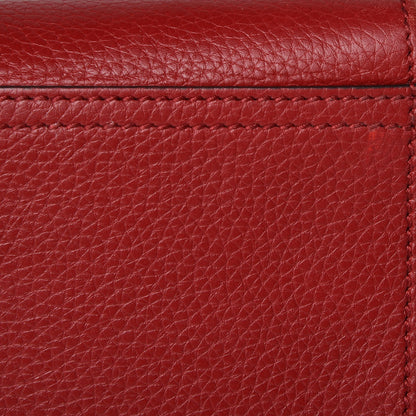 Gucci Calfskin Small GG Marmont Top Handle Bag Vulcanic Red 14 of 14