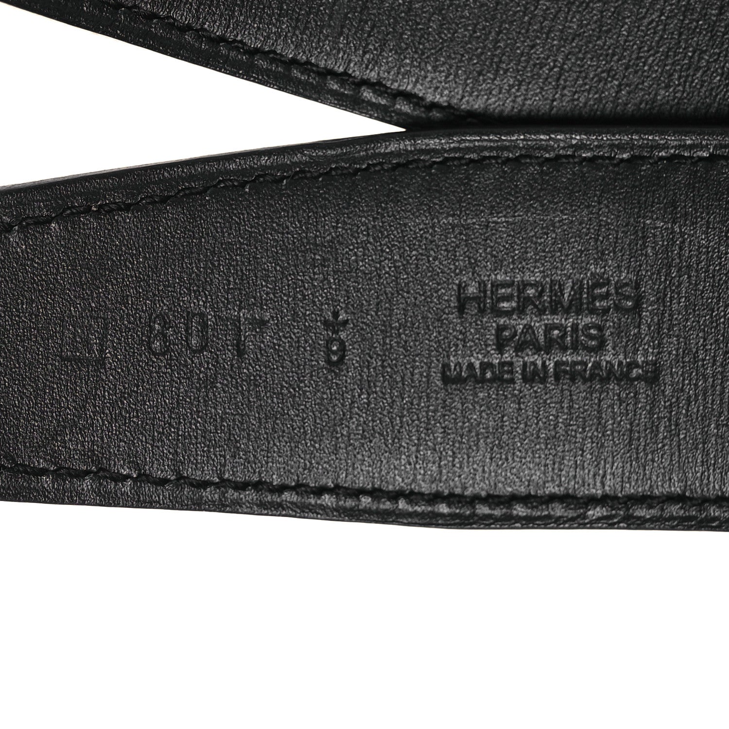 Hermes Swift Epsom 24mm Belt Strap 80 Black Etoupe 5 of 8