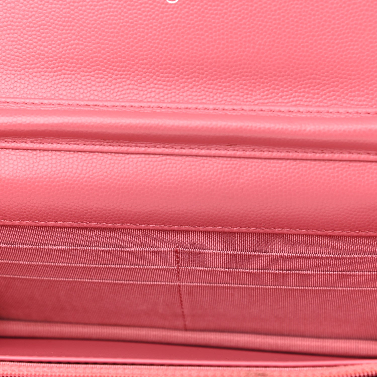 Chanel Caviar Chevron Quilted Wallet On Chain WOC Pink 4 of 14