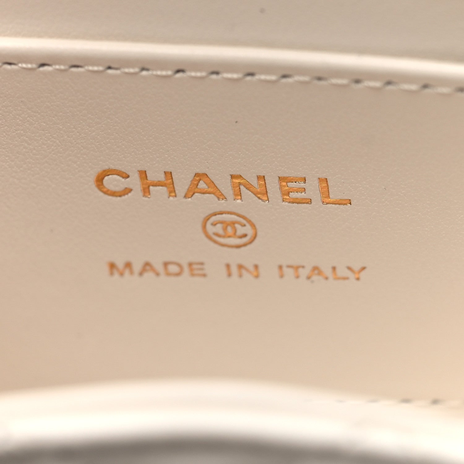 Chanel Shiny Aged Calfskin Quilted Mini Nano Kelly Shopper White 6 of 10