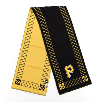 Gucci X MLB Wool Pittsburgh Pirates Patch Crew Scarf Black Yellow 2 of 4
