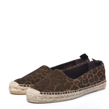 Saint Laurent Suede Leopard Print Espadrilles 39.5 3 of 9