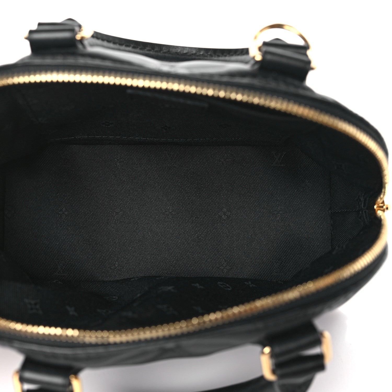 Louis Vuitton Calfskin Bubblegram Alma BB Black 5 of 8