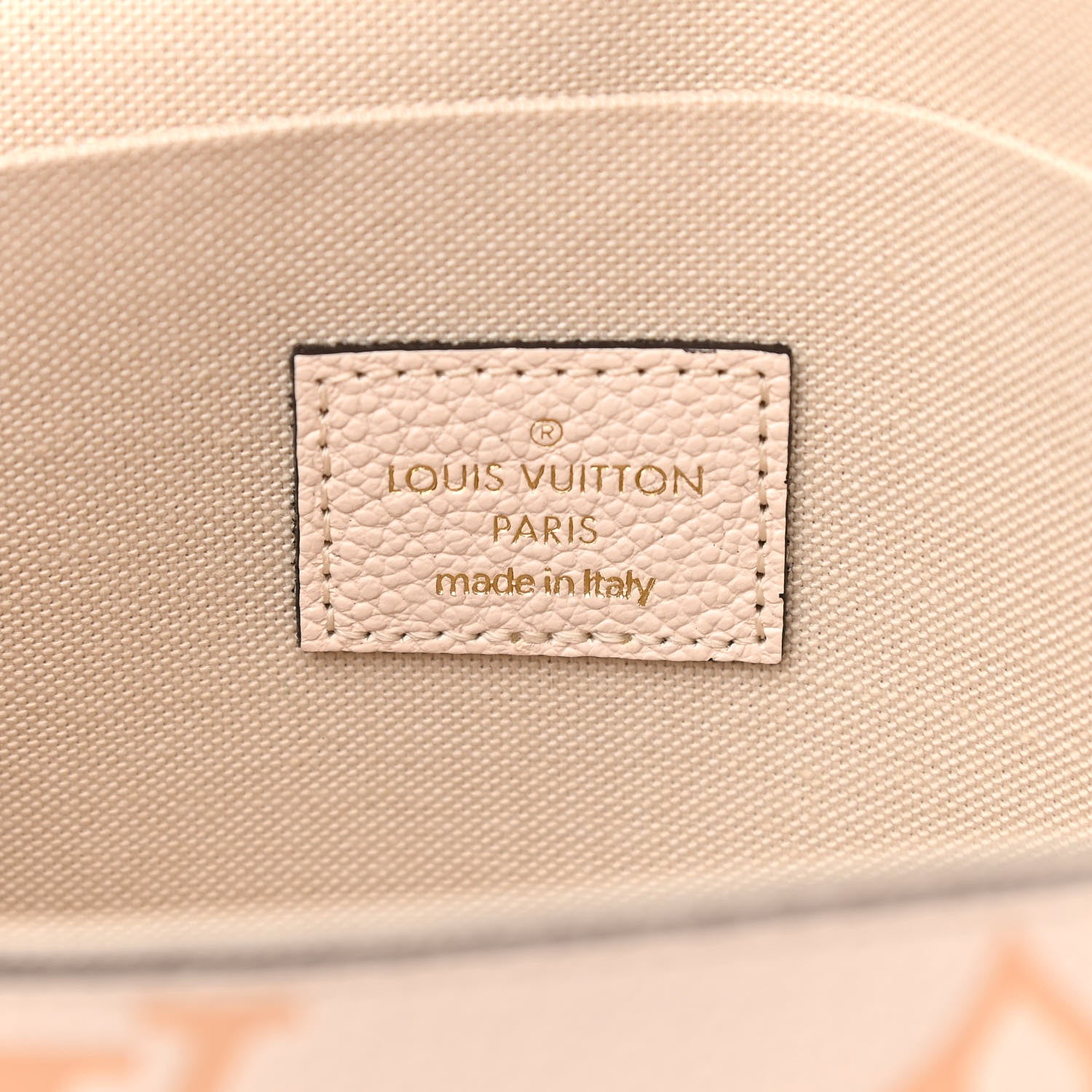 Louis Vuitton Empreinte Monogram Giant By The Pool Felicie Pochette Chain Wallet Cream Saffron 7 of 12