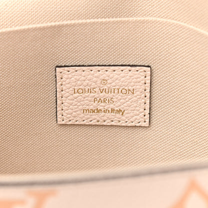 Louis Vuitton Empreinte Monogram Giant By The Pool Felicie Pochette Chain Wallet Cream Saffron 7 of 12