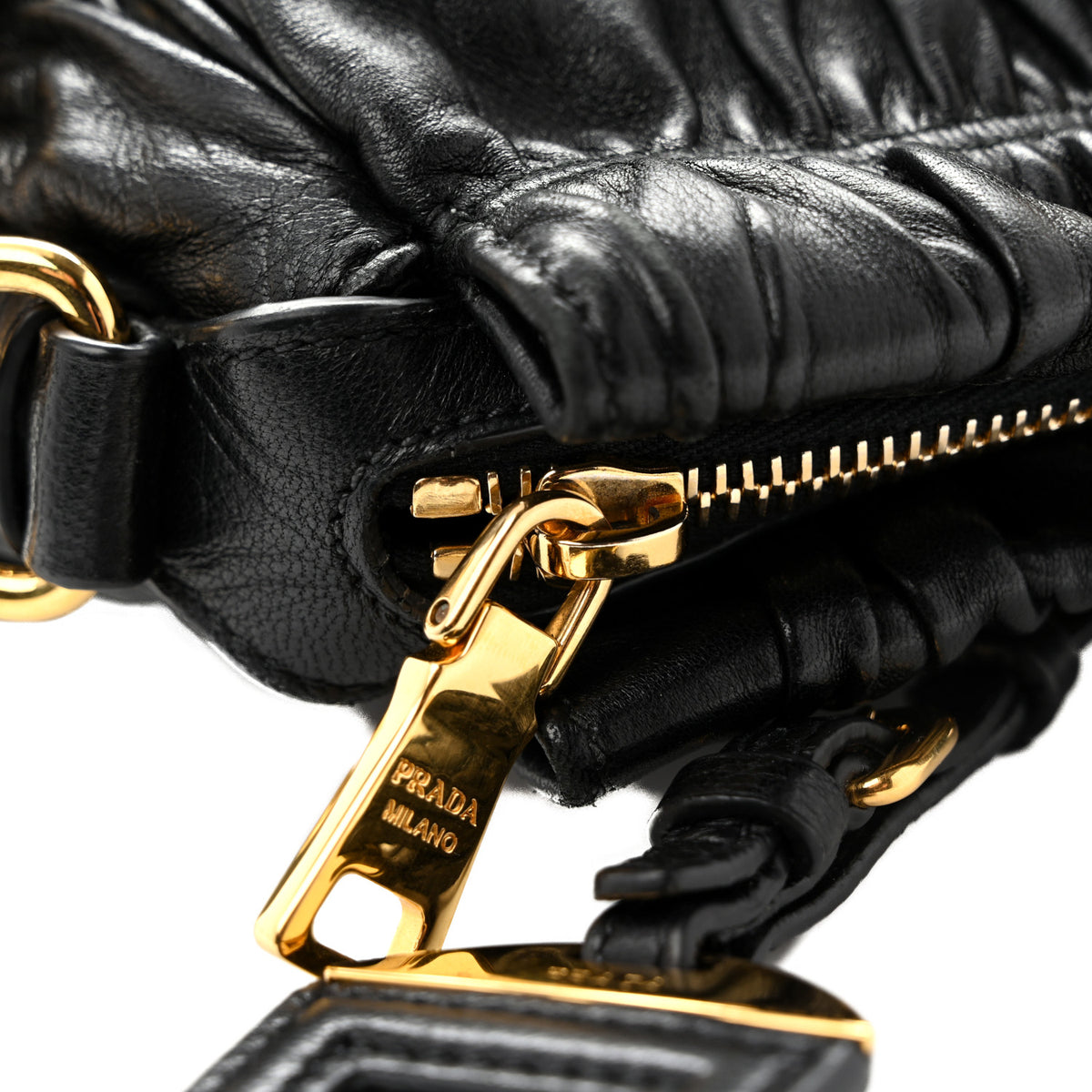 Prada Nappa Gaufre Tote Black 12 of 13